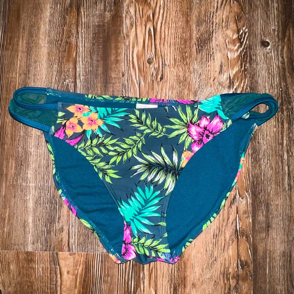 Medium floral bathing suit bottom.
